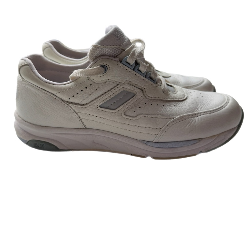 SAS Tour Tripad Comfort Women's Leather Walking Sneaker White 6.5 Comfy Athletic